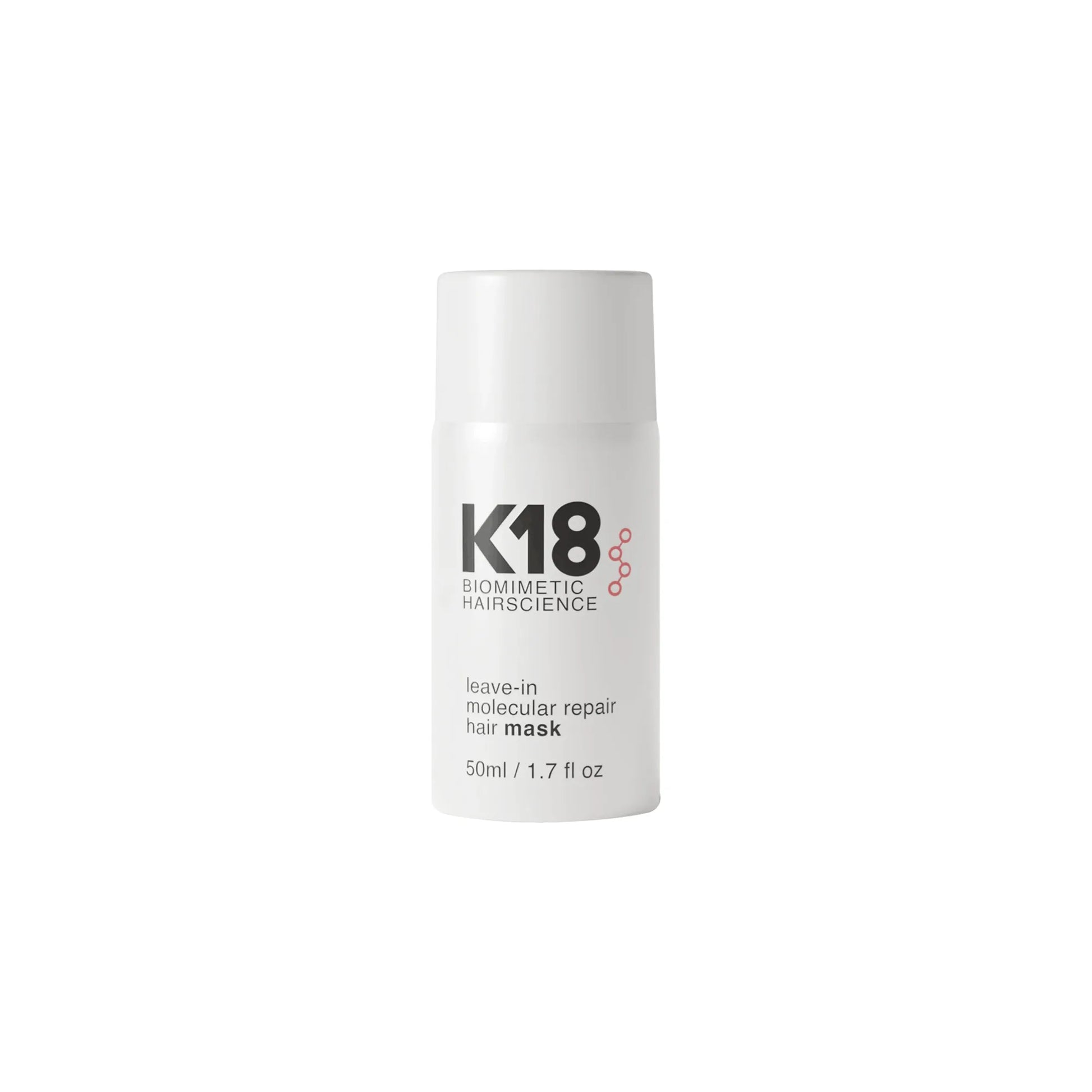 K18 Leave-In Molecular Repair Hair Mask 50ml bottle on white background