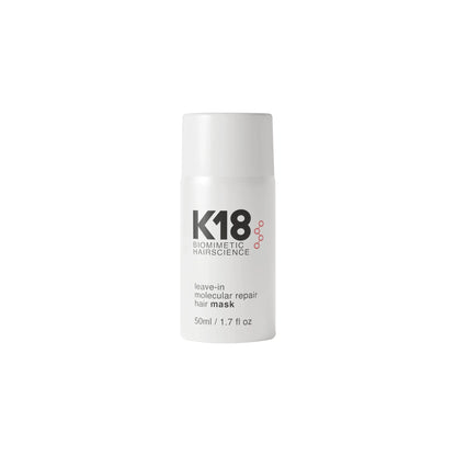 K18 Leave-In Molecular Repair Hair Mask 50ml bottle on white background