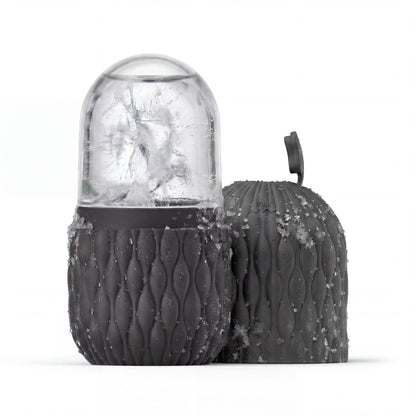 Velivor Glace Ice Roller in black with frozen ice chamber and textured silicone case